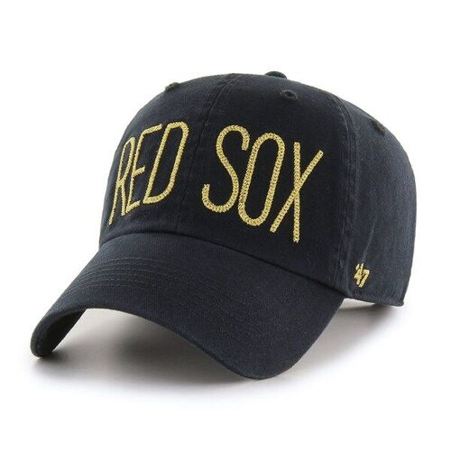 보스턴 레드삭스 &#039;47 여성 프라이머리 팀 로고 정리 조절식 모자 – 블랙 / 47 브랜드