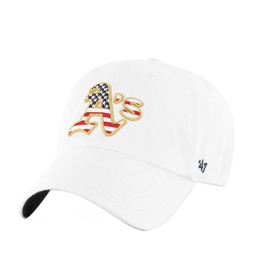 오클랜드 애슬레틱스 &#039;47 홈랜드 청소 조절 모자 - 흰색 / 47 브랜드
