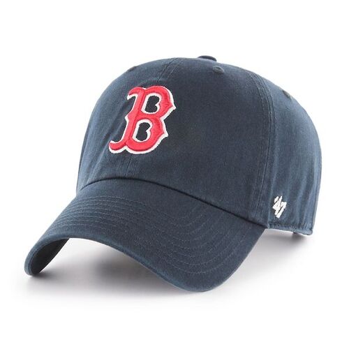 Boston Red Sox &#039;47 Primary Team 로고 청소 조절식 모자 – 네이비 / 47 브랜드