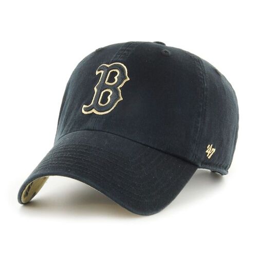 보스턴 레드삭스 &#039;47 여성 프라이머리 팀 로고 정리 조절식 모자 – 블랙 / 47 브랜드