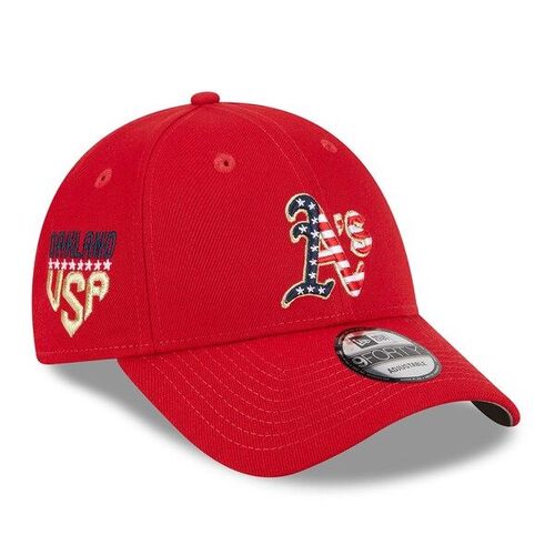 오클랜드 애슬레틱스 뉴에라 2023년 7월 9일 40개 조정 가능한 모자 - 빨간색 / New Era
