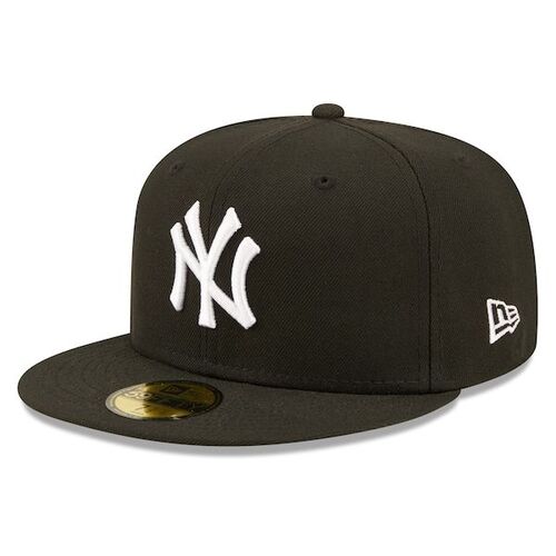 뉴욕 양키즈 뉴에라 팀 로고 5950 핏 모자 - 블랙 / New Era