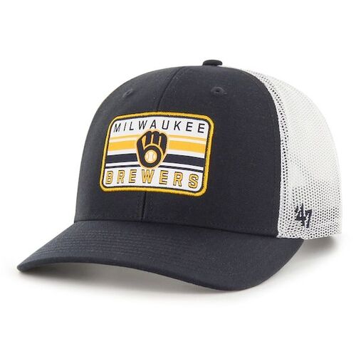 밀워키 브루어스 &#039;47 표류 트럭 운전사 조절 모자 - 네이비 / 47 브랜드