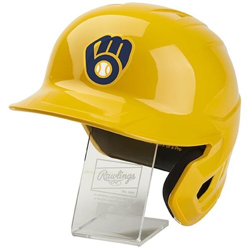 Milwaukee Brewers 파나틱스 Exclusive Chrome Alternate 롤링스 Replica Batting Helmet / 파나틱스 어쎈틱