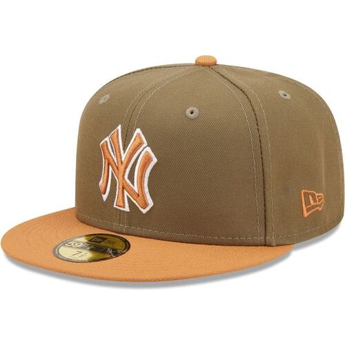 뉴욕 양키즈 뉴에라 투톤 컬러팩 5950핏 모자 - 올리브/브라운 / New Era