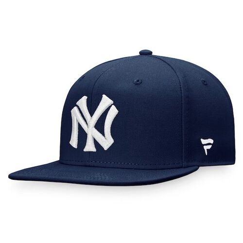 뉴욕 양키즈의 파나틱스 브랜드 쿠퍼타운 컬렉션 코어 스냅백 모자 - 네이비 / 윌리스포츠 어센틱