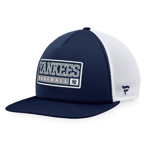 뉴욕 양키즈 마제스틱 폼 트럭커 스냅백 모자 - 네이비/화이트 / Majestic