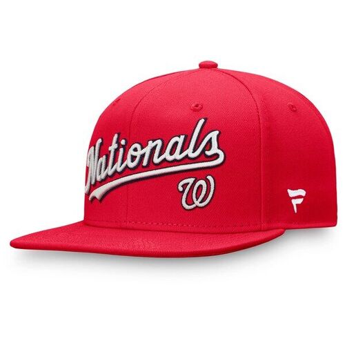 Washington Nationals 파나틱스 브랜드 팀 코어 피팅 모자 - 빨간색 / 윌리스포츠 어센틱