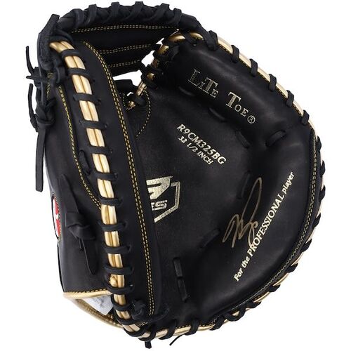 Mike Piazza New York Mets Autographed 롤링스 Black &amp; Gold Catcher Glove / 파나틱스 어쎈틱