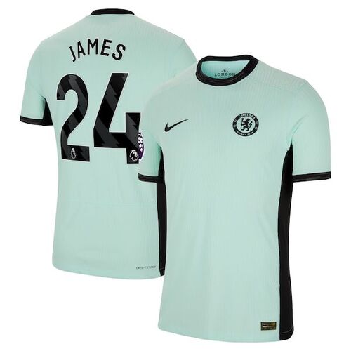리스 제임스 첼시 나이키 2023/24 세컨드 매치 어센틱 선수 유니폼 - 민트 / Nike