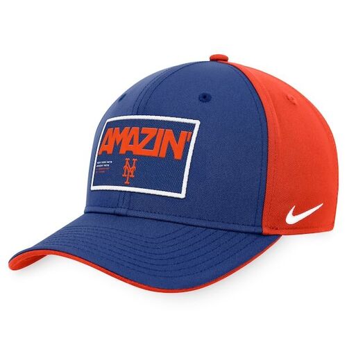 뉴욕 메츠 나이키 클래식99 컬러블록 퍼포먼스 스냅백 모자 - 로얄/오렌지 / Nike
