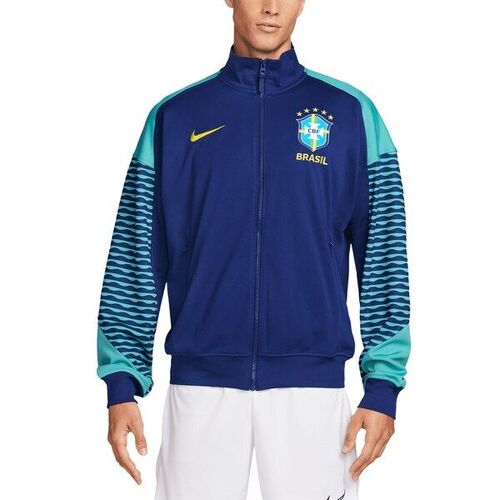 브라질 국가대표 나이키 2024 아카데미 프로 퍼포먼스 앤섬 풀집 자켓 - 네이비 / Nike