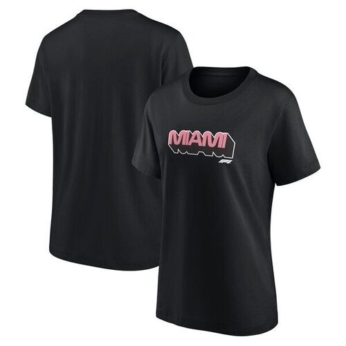 포뮬러 1 마이애미 그랑프리 파나틱스 브랜드 여성 티셔츠 - 블랙 / 파나틱스 어쎈틱