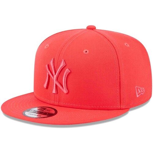 뉴욕 양키즈 뉴에라 봄 컬러 베이직 9F50 스냅백 모자 - 레드 / New Era