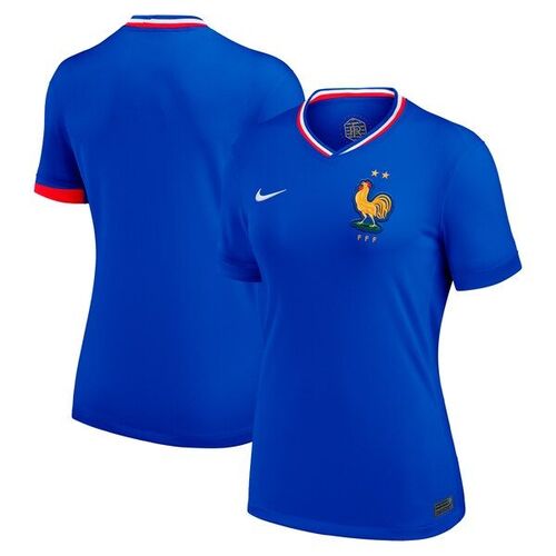 프랑스 국가대표 나이키 여성 2024 홈 레플리카 블랭크 저지 - 블루 / Nike