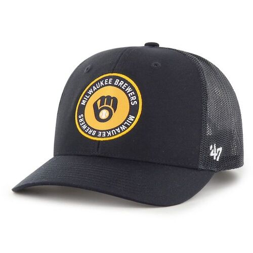 밀워키 브루어스 &#039;47 트럭커 조절식 모자 공개 - 네이비 / 47 브랜드
