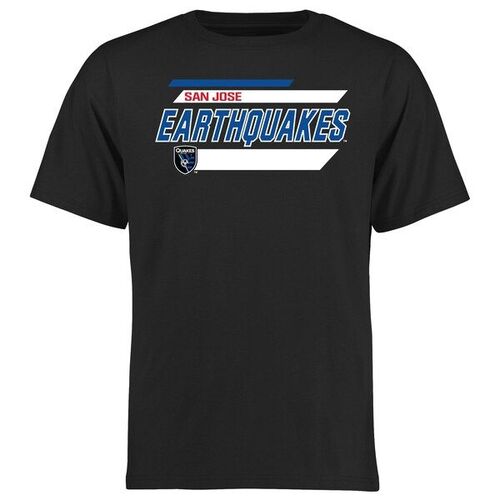 산호세 지진 라이징 바 티셔츠 - 블랙 / 윌리스포츠 어센틱