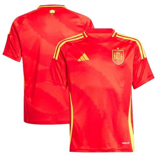 스페인 대표팀 아디다스 유스 2024 홈 레플리카 유니폼 - 스칼렛 / adidas