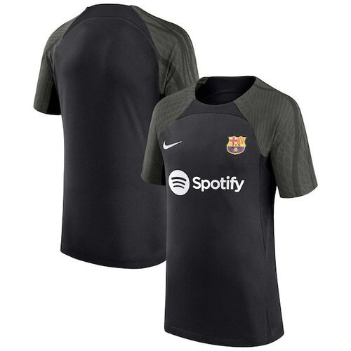 바르셀로나 나이키 유스 2023/24 스트라이크 탑 - 블랙 / Nike