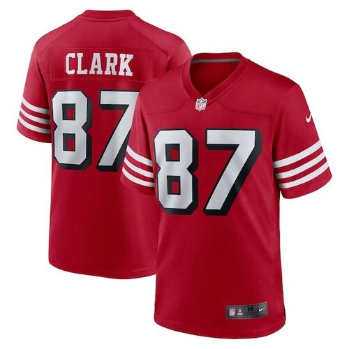 드와이트 클라크 샌프란시스코 49ers 나이키 은퇴 게임 저지 - 스칼렛 / Nike