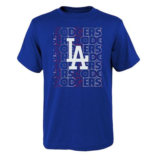 로스앤젤레스 다저스 유스 레터맨 티셔츠 - 로얄 / Outerstuff
