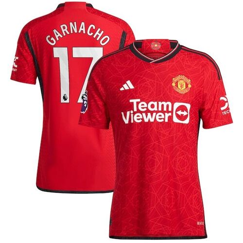 Alejandro Garnacho Manche United 2023/24 Home 어쎈틱 Player Jersey – Red / adidas