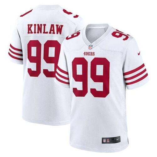 Javon Kinlaw San Francisco 49ers 나이키 플레이어 게임 저지 - 화이트 / Nike