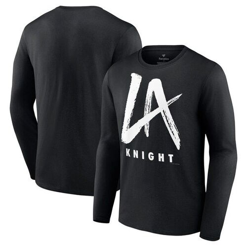 LA 나이트 파나틱스 브랜드 로고 긴팔 티셔츠 - 블랙 / 윌리스포츠 어센틱
