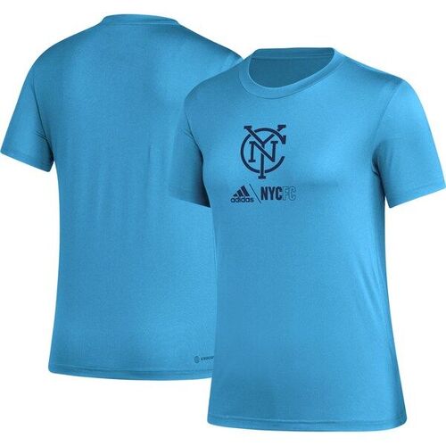 뉴욕 FC 아디다스 여성 에어로레디 클럽 아이콘 티셔츠 - 라이트 블루 / adidas