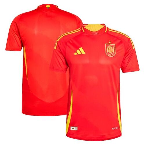 스페인 대표팀 아디다스 2024 홈 어센틱 유니폼 - 스칼렛 / adidas
