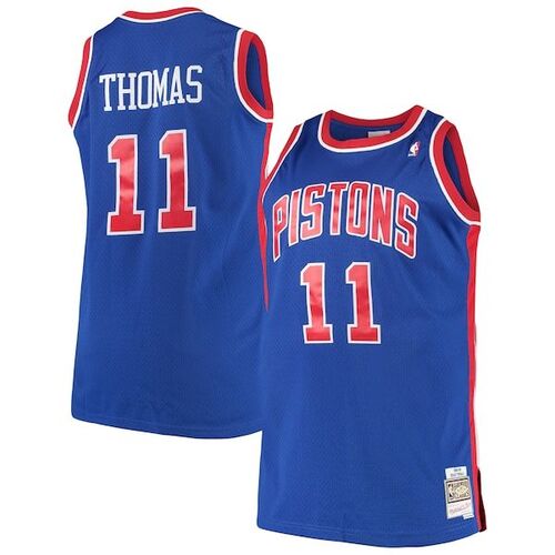 Isiah Thomas Detroit Pistons 1988/89 Big &amp; Tall Hardwood Classics 스윙맨 저지 - 로얄 / Mitchell &amp; Ness