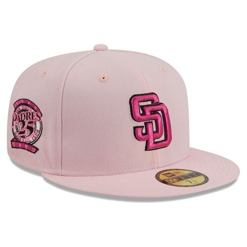 샌디에이고 파드리스 뉴에라 1993 MLB 월드시리즈 5950 핏 모자 - 핑크 / New Era