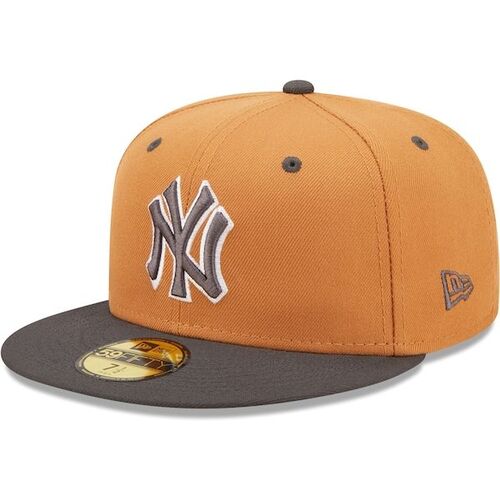 뉴욕 양키즈 뉴에라 투톤 컬러팩 5950핏 모자 - 브라운/숯 / New Era