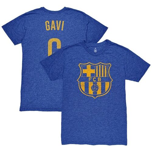 가비 바르셀로나 선수명 &amp; 넘버 트위스트 트라이 블렌드 슬럽 티셔츠 - 헤더 로얄 / 1863FC