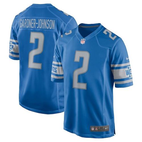 Chauncey Gardner-Johnson 디트로이트 라이온스 나이키 게임 플레이어 저지 - Blue / Nike