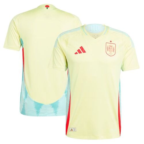 스페인 축구 대표팀 아디다스 2024 어웨이 어센틱 유니폼 - 옐로우 / adidas