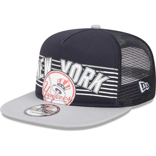 뉴욕 양키즈 뉴에라 스피드 골퍼 트럭커 스냅백 모자 - 네이비 / New Era