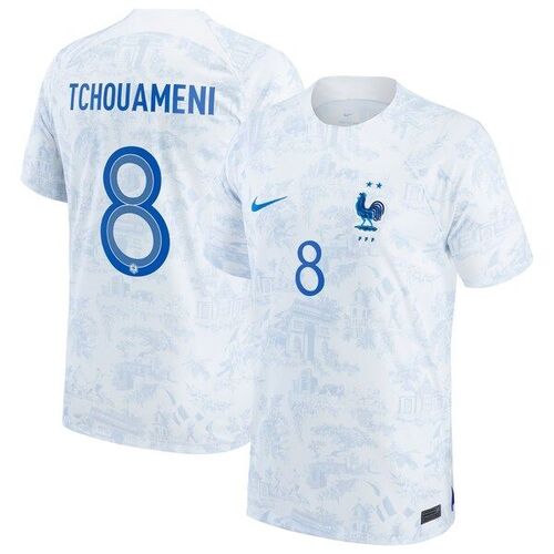 Aurélien Tchouamenni 프랑스 대표팀 나이키 2022/23 레플리카 어웨이 저지 - 화이트 / Nike
