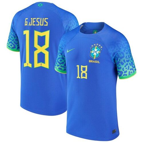 가브리엘 제수스 브라질 대표팀 나이키 2022/23 레플리카 어웨이 저지 - 블루 / Nike
