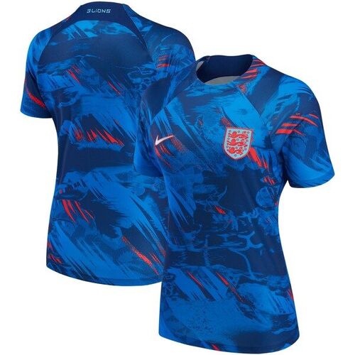 잉글랜드 대표팀 나이키 여자 2022 프리매치 탑 - 블루 / Nike
