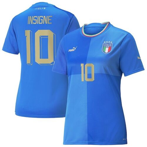 로렌조 인시그네 이탈리아 대표팀 푸마 여자 2022/23 홈 레플리카 선수 저지 - 블루 / Puma