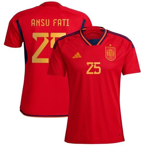 안수파티 스페인 국가대표 아디다스 2022/23 홈 레플리카 저지 - 레드 / adidas