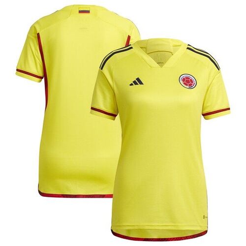 콜롬비아 대표팀 아디다스 여자 2022/23 홈 레플리카 블랭크 저지 - 옐로우 / adidas