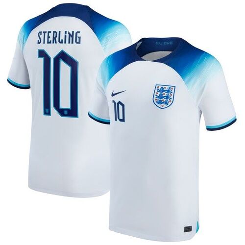 라힘 스털링 잉글랜드 대표팀 나이키 2022/23 레플리카 홈 저지 - 화이트 / Nike