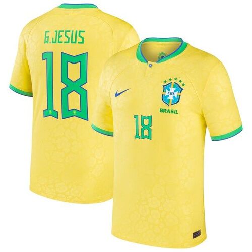 가브리엘 제수스 브라질 대표팀 나이키 2022/23 레플리카 홈 저지 - 옐로우 / Nike