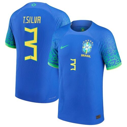 티아고 실바 브라질 대표팀 나이키 2022/23 정품 원정 저지 - 블루 / Nike