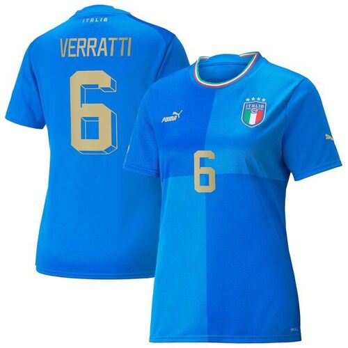 마르코 베라티 이탈리아 대표팀 푸마 여자 2022/23 홈 레플리카 선수 저지 - 블루 / Puma