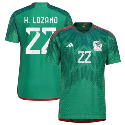 히르빙 로자노 멕시코 대표팀 아디다스 2022/23 홈 어센틱 저지 - 그린 / adidas