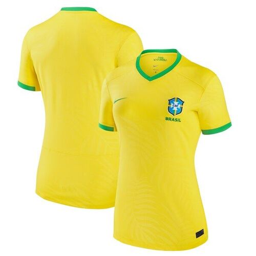 브라질 여자 대표팀 나이키 여자 2023 홈 경기장 레플리카 저지 - 옐로우 / Nike