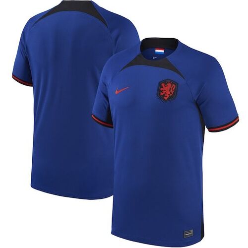네덜란드 대표팀 나이키 2022/23 어웨이 브레스 스타디움 레플리카 블랭크 저지 - 블루 / Nike